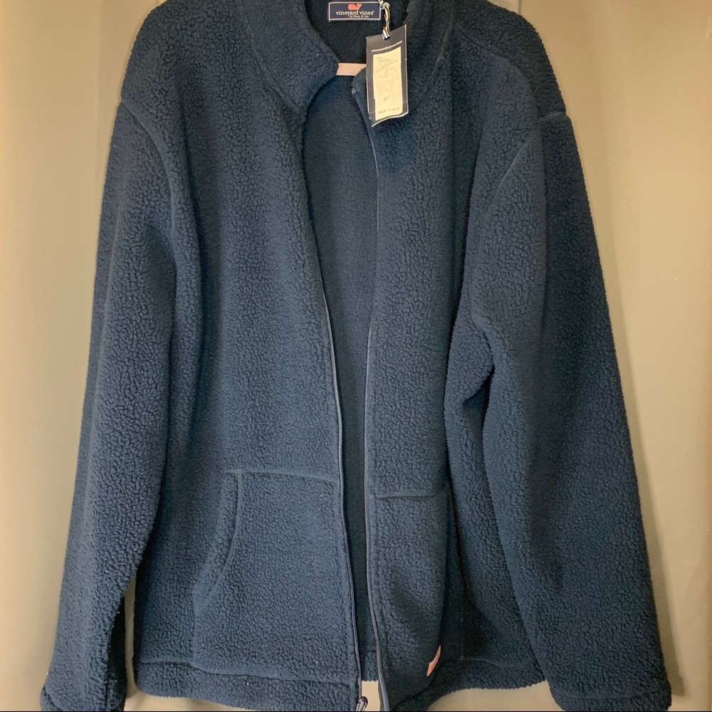 NWT Vineyard Vines Women’s Fleece Size Large Full Zip Jacket